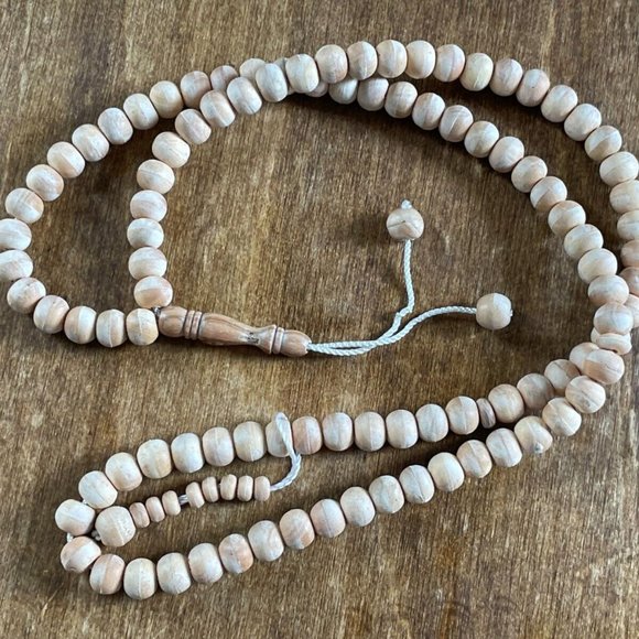 Wood Beads Tasbeeh Religious Muslim Prayer Beads Tasbeh Real Wood Islamic Beads - Picture 3 of 7